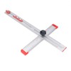 Woodworking Ruler Scribing Tool 2 In 1 Multifunctional Aluminum Alloy