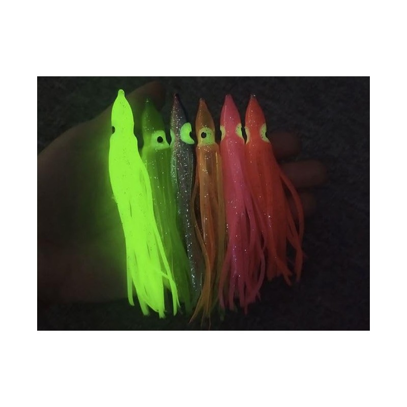 FISHIN ADDICT Nano Muppet Squid Skirts Plastic Jigs 5cm |
