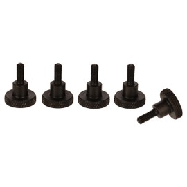 Precisiongeek Black Steel Knurled Screws DIN 464 (5, M3 x 10 mm)