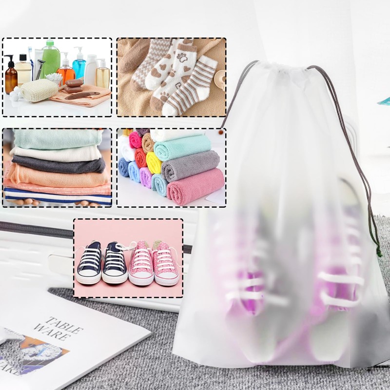 Shoe Bag with Drawstring Shoe Bag, Waterproof Drawstring Bag, Matte