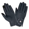 LeMieux Unisex Classic Riding Gloves in Black - Synthetic Leather