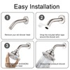 BRIGHT SHOWERS Shower Head High Pressure Rain Showerhead 5 Spray