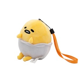 Sanrio Teknofun Shell Gudetama The Lazy Egg Small Soft Plush with Hand Strap TF811385