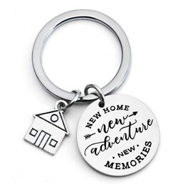 MADHAHEFU First Home Gifts Keychain Jewellery for Men Women Housewarming Gifts for New Home (New Home New Adventures #3)