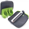 2pc Ergonomic Kitchen Vegetable Peeler, Green and Grey, Rubber Finger