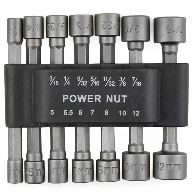 ChgImposs 14pcs/set Power Nuts Driver Drill Bit Tools Set 1/4