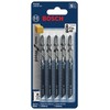 Bosch T111C 4-Inch 8-Tooth Jig Saw Blade, 5-Pack, Silver