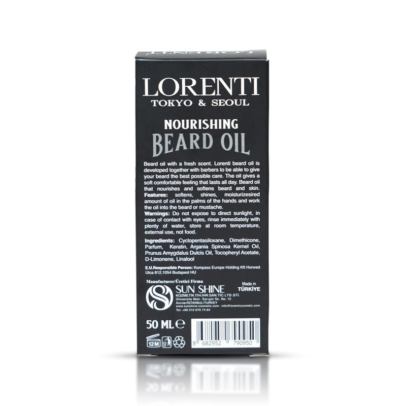 Lorenti Premium Beard Oil 100% Natural Beard Conditioner & Organic