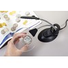 WITHit Table Magnifier with Light and Stand, 4” Lens, Black