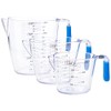 Colourworks CWMJUGSETBLU KitchenCraft 3 Piece Measuring Jug Set - Blue