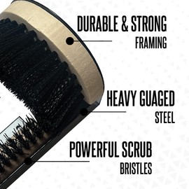 Griffin Boot Scrubber - Outdoor and Indoor Shoe Scraper Cleaner Brush - All Weather Boot Cleaner - 1 Scrubber