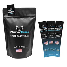 HawkGrips Massage Cream Emollient - Oil-Based Deep & Soft Tissue Application, Physical Body & Muscle Therapy, Safe Ingredients, Use with Hands & Tools - Unscented, 36 Single-Use Packets (7ml)