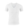 CALIDA mens v-neck pima cotton undershirt evolution (14317) (large, white)