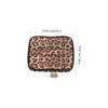 Minkissy Leopard Print Travel Cosmetic Bag Multi-Function Portable Toiletry Case