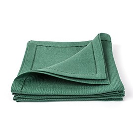 LinenMe Emilia x4 Napkins, 20 "x 20 Dark Green
