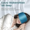 LC-dolida Silk Soft Sleep Mask，Zero Eye Pressure Sleeping Mask, Ideal