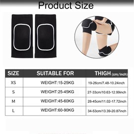 YQkangzhu Volleyball Knee Pads with Protection Pad, Soft Breathable Knee Pads, Knees Protective Pads, Thick Sponge Knee Braces for Football Dance Yoga Running Cycling Basketball Skating Climbing(S)