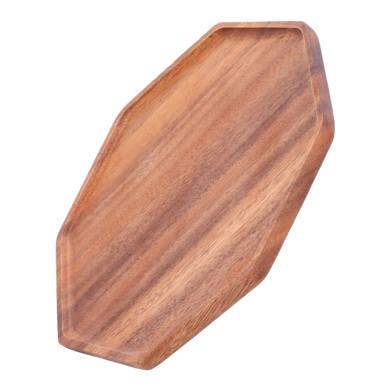 Tea Plate Natural Wood Environmental Protection Uniform Texture Odorless Serving