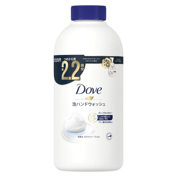 Dove Hand Soap Foam Hand Wash Foam Type Deep Moisture Refill 430ml (x1)