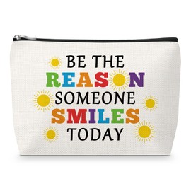 Sfodiary Positive Affirmation Presents for Women Inspirational Makeup Bag for Family Motivational Gifts for Friend BFF Encouragement Cheer up Cosmetic Pouch for Daughter Christmas Birthday Gift Idea