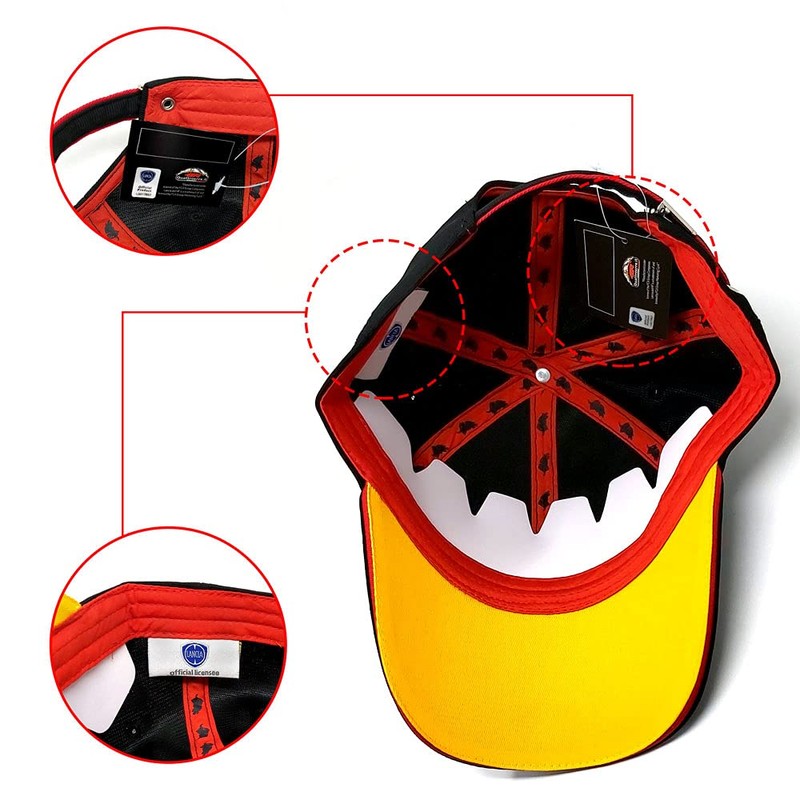 Lancia 21273 HF Curved Visor Cap, Black