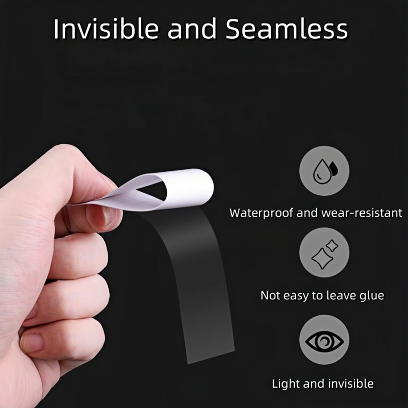 Heanvmyss 200 pieces double sided body tape, White, M