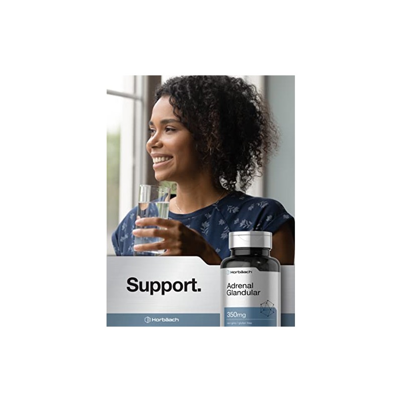 HORBÄACH Suplemento Adrenal Glandular bovino 350 mg - 90 cápsulas