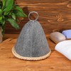 Jiuguva 6 Pcs Sauna Hats Wool Sauna Hats Russian Hat
