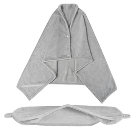 lattefine Multi-functional 2-in-1 Travel Blanket with Neck Pillow Cover, Soft and Warm Blanket, Portable & Lightweight, Suitable for Home, Travel, Airplanes, Camping, Anti-Static, Suitable for Four