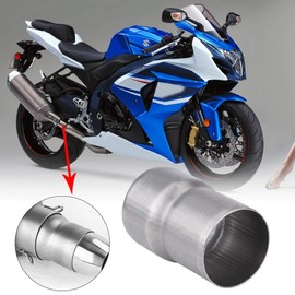 Motorcycle Exhaust Adapter,51mm to 60mm Motorcycle Exhaust Pipe Adapter Reducer Muffler Connector Stainless Steel