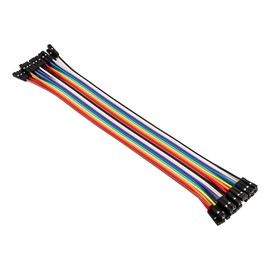 60pcs FONGKNOX Multicolored Wire 20 pin Male to Male 20 Pin Female to Female 20 pin Male to Female 20cm Breadboard Jumper Ribbon Cables Kit Compatible with Arduino