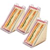 DYUEE Triangle Sandwich Box Reusable, 3 PCS Washable Sandwich Container,