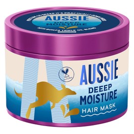 Aussie Deeep Moisture Hair Mask 500ml, Rehydrates, Nourishes and Deeply Conditions Dry, Thirsty, Brittle Hair, Infused with Jojoba, Avocado and Australian Macadamia Nut Oils, Vegan and Cruelty-Free