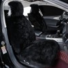 OGLAND 2 Pack Fluffy Sheepskin Car Seat Cover-Fuzzy Fur Auto