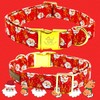 Elegant little tail Christmas Dog Collar, Christmas Pet Collar, Dog