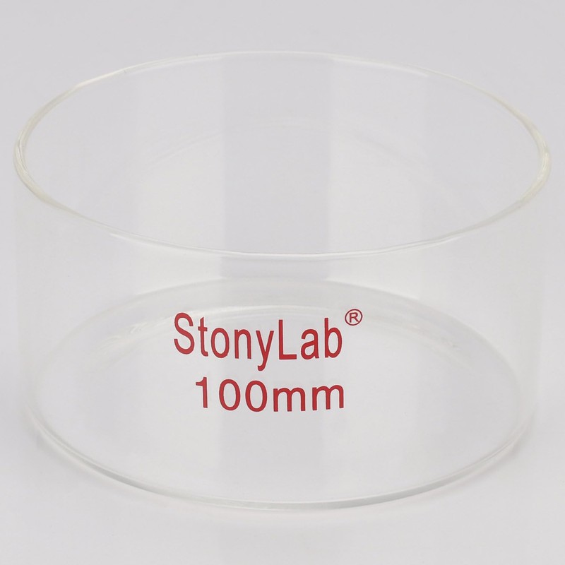 stonylab Crystallizing Dish, Thick-Wall High Borosilicate Glass Crystallizing Dishes for