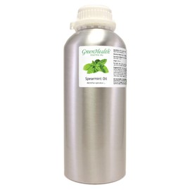 Spearmint Essential Oil - 32 fl oz - 100% Pure Essential Oil - Aluminum Bottle - Greenhealth
