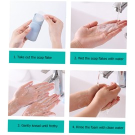 Parliky 2 Boxes Portable Outdoor Soap One Use Travel Soap Flakes for Camping Durable and Safe for Adults Mixed Colors Color