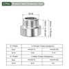 YOKIVE 2 Pcs Shower Head Extension Arm, G1/2 Male to