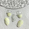 ˡᴬᴺᵀᶤˡ Embo pearl tweed handmade nail tip - short almond