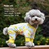 KYEESE Dogs Pajamas Stretchable Lemon Dog Pjs Lightweight 4 Legs