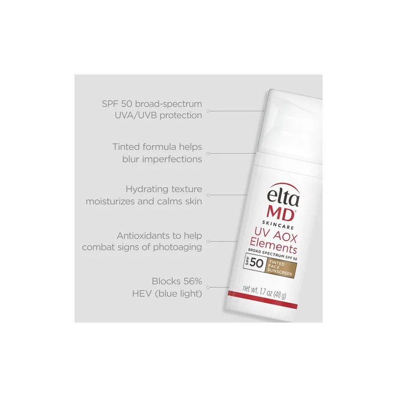 Eltamd Uv Aox Elements Tinted Mineral Face Sunscreen Lotion