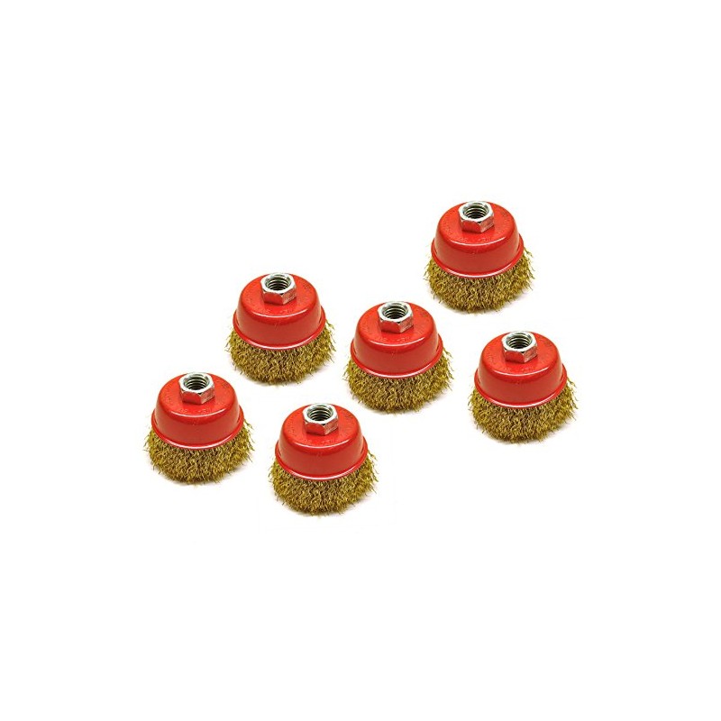 Wire Cup Brush / Wheel for Angle Grinder Crimped Brass