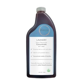 Naturally It's Clean Refill Enzymatic Laundry Stain Remover and Odor Eliminator| Fabric Safe Stain Sprayer Refill Removes Coffee, Grease, Wine, Stubborn Stains and Odor | 24oz Concentrate