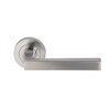 Excel DH3565 Linea Passage Door Handles on Round Rose, Satin