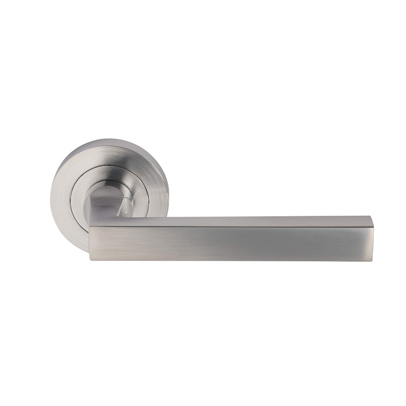 Excel DH3565 Linea Passage Door Handles on Round Rose, Satin