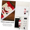 KOMBIUDA Set of 2 Christmas Fridge Handle Covers Xmas Fridge