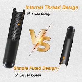 KPALAG 2PCS Car Door Lock Knobs Interior Door Lock Knob Pull Pins with Threads Compatible with Ford F150 1986-2004 E150 250 350 1992-2019 Explorer Mustang Ranger Replace# D9ZZ-6621850-B