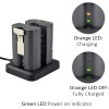 GoHonor Dual Ring Battery Charger Station For Spotlight Cam Video
