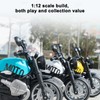 1:12 Pull Back Motorcycle Toy Cool Retro Motorcycle Toy with